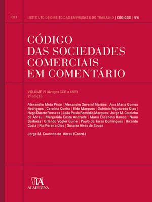 cover image of Código das Sociedades Comerciais em Comentário volume VI--2ª Edição